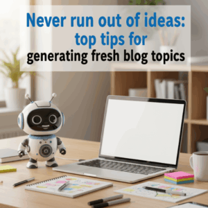 Never Run Out of Ideas: Top Tips for Generating Fresh Blog Topics