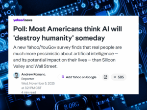 Most Americans think AI Will Destroy Humanity
